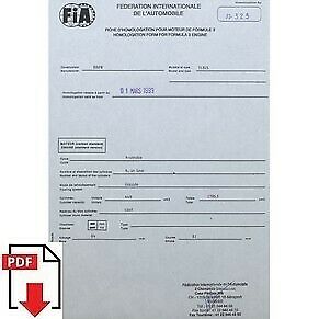 1999 BMW 318iS FIA homologation form PDF download